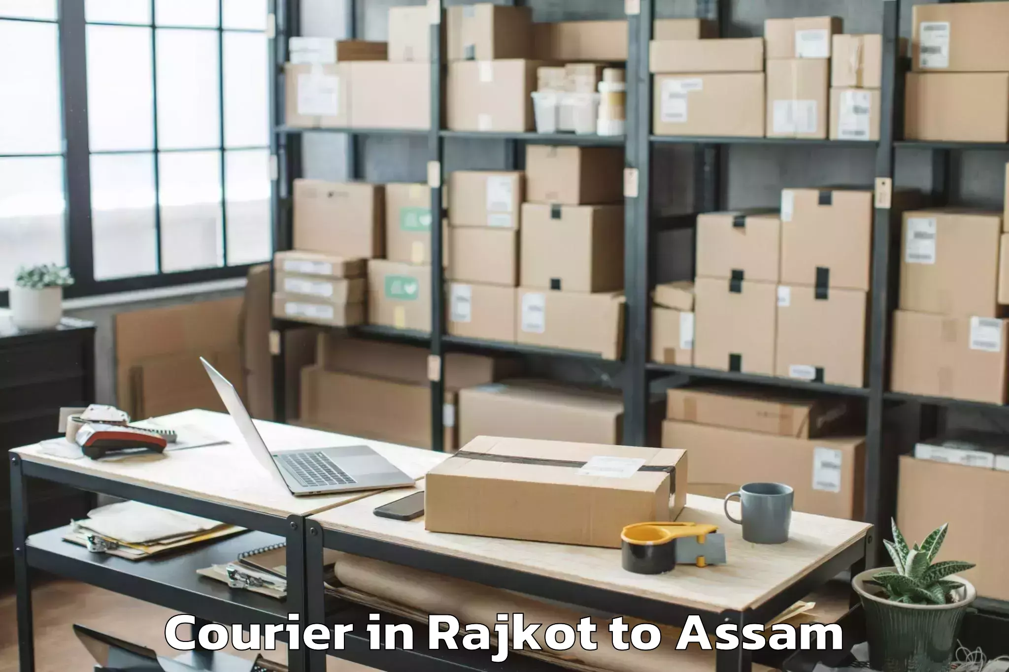 Book Rajkot to Biswanath Chariali Courier Online